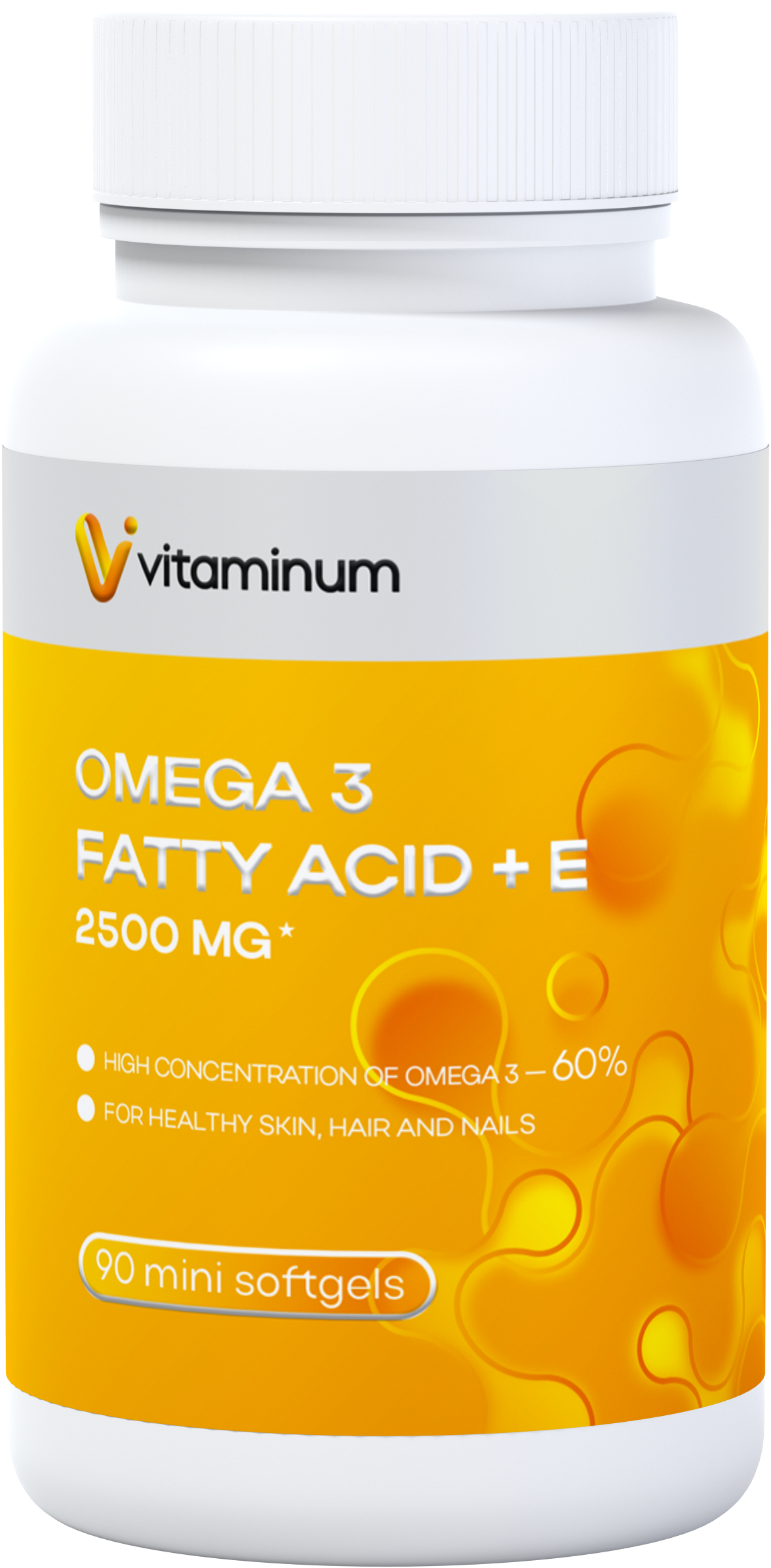  Vitaminum ОМЕГА 3 60% + витамин Е (2500 MG*) 90 капсул 700 мг  в Павлове